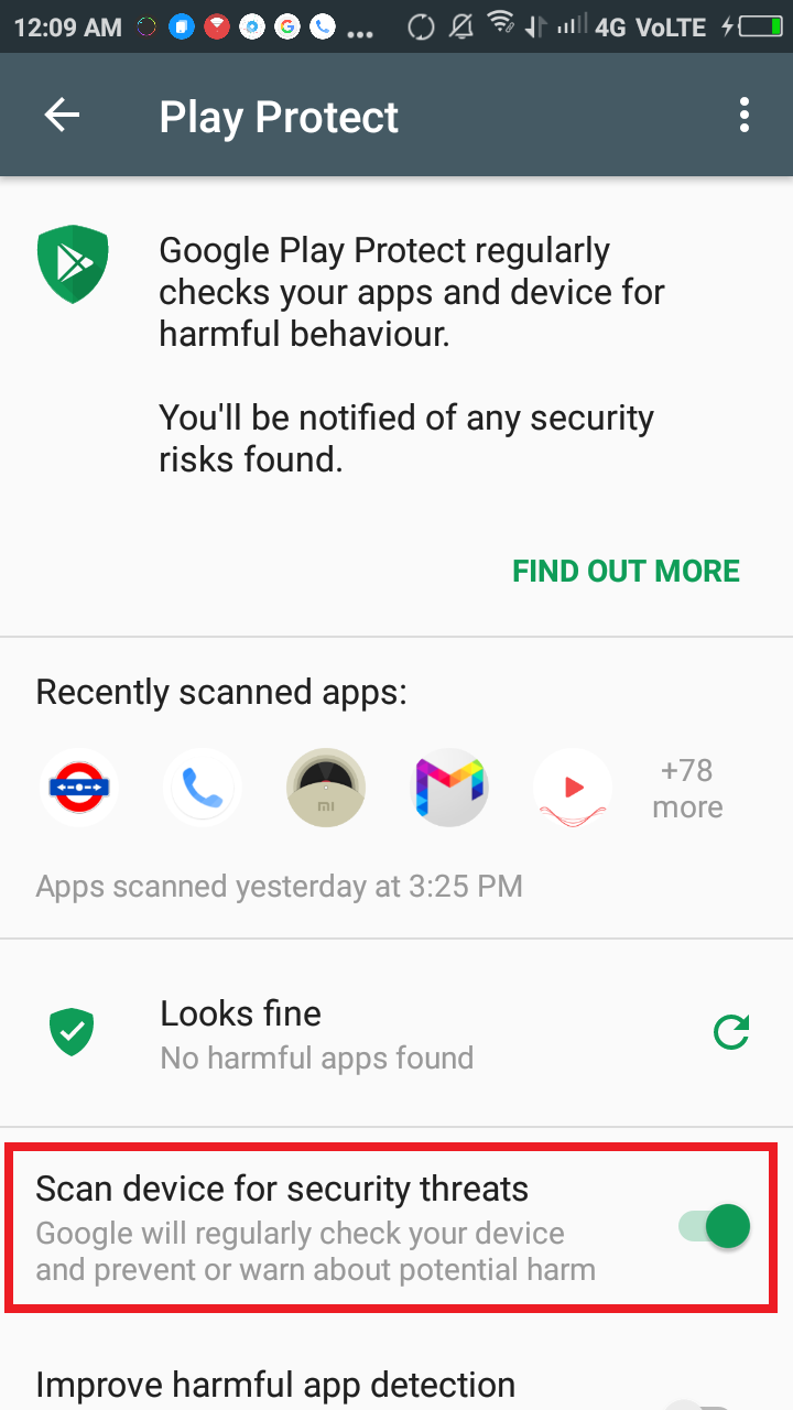 google play protect Goldwin